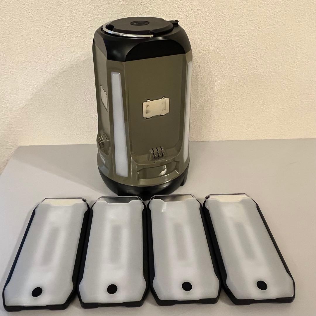 【単1電池4本付き】限定オリーブ・クアッドマルチパネルランタン