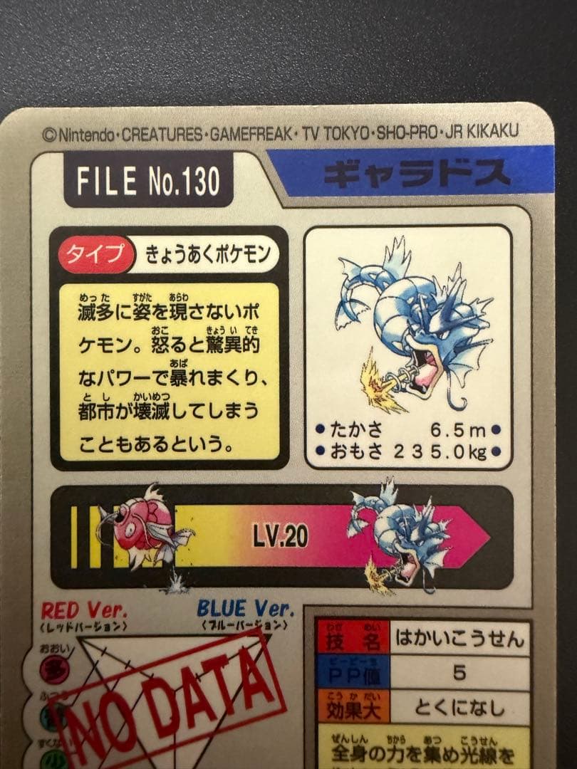 ポケモンカードダス　コイキング ギャラドス[ホログラム] カードセット