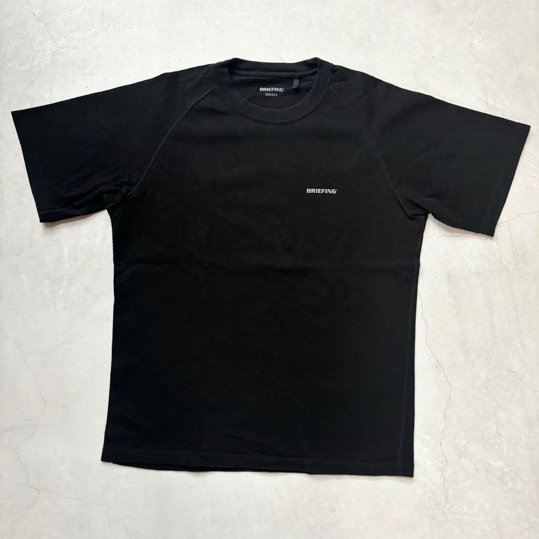 BRIEFING ブリーフィング クルーネック ラグラン 半袖Tシャツ ロゴ S