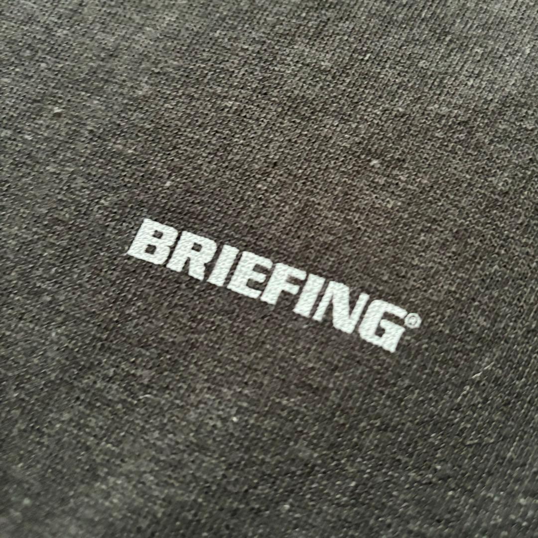 BRIEFING ブリーフィング クルーネック ラグラン 半袖Tシャツ ロゴ S