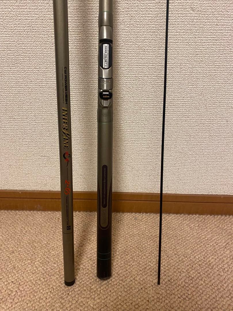 値下げ　希少　ダイワ　カーボウィスカーパワーメッシュ　インターライン飛竜2-65