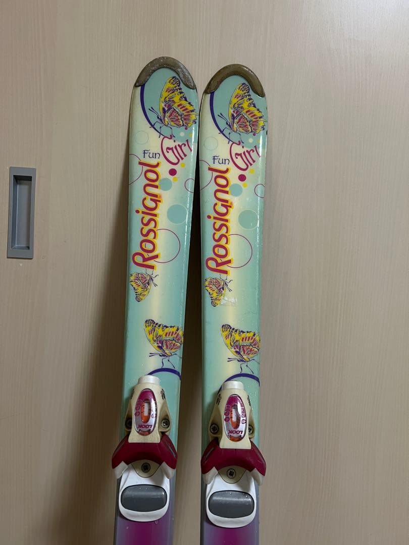 ロシニョールキッズ用スキー板120cmブーツ22cmストック70/105cm