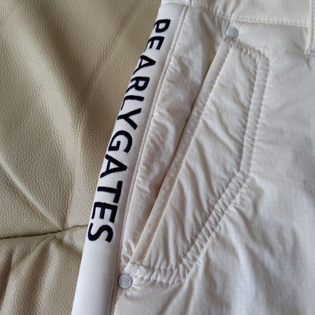 PEARLY GATES アイボリー スカート❤️綿入れ　冬ゴルフ必須