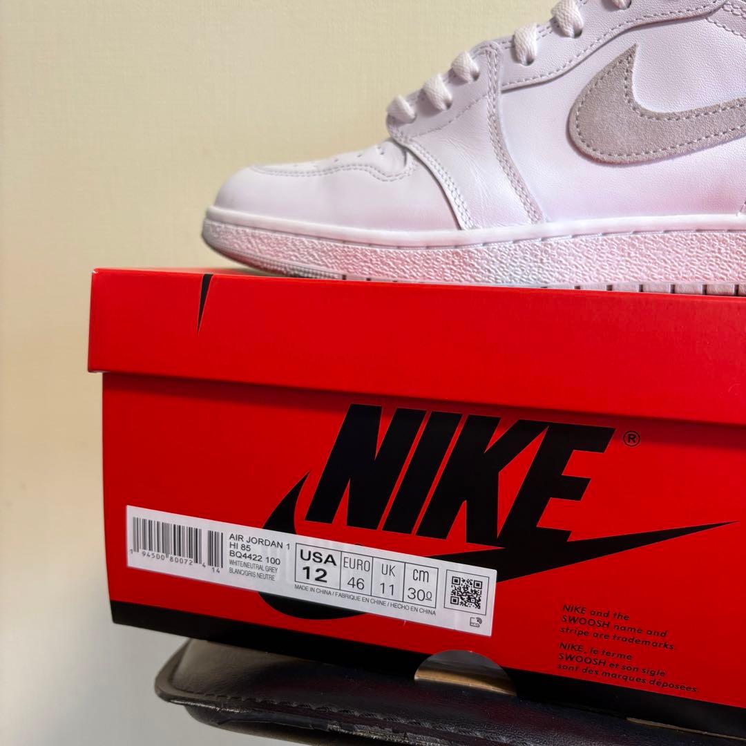 Air Jordan 1 Hi 85 Neutral Grey グレー ホワイト