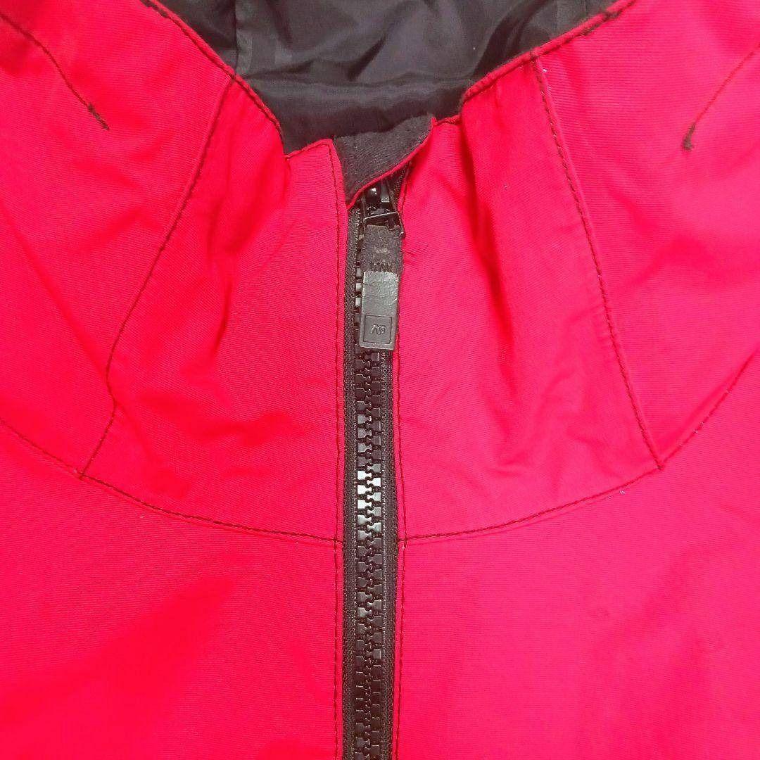 バートンak スノーボードジャケットL メンズ ロゴ入り レッド　フード