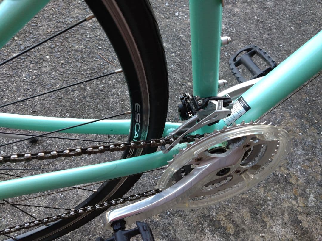 梱包発送たのメル便Giant ミントグリーン 自転車 本体 バスケット付き