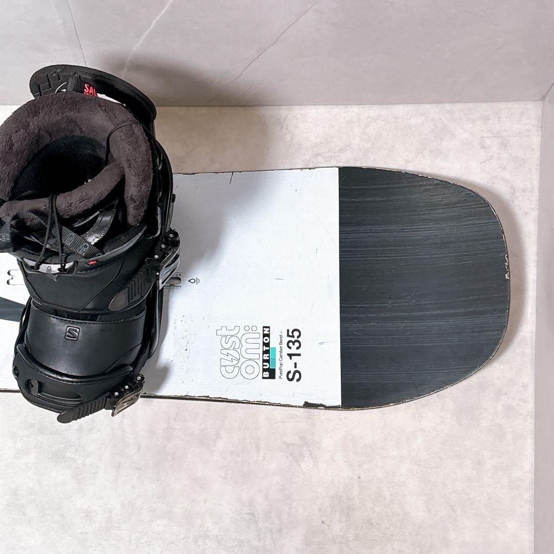 バートン CUSTOM＋Mission　135cm ボード　3点セット　Wax済