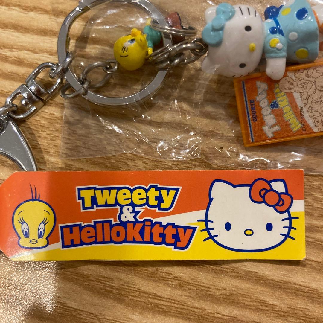 Tweety & Hello Kitty キーホルダー