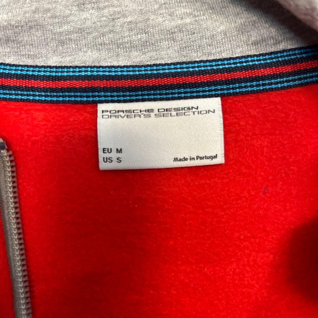 PORSCHE Design フリースジャケット レッド ジップアップ