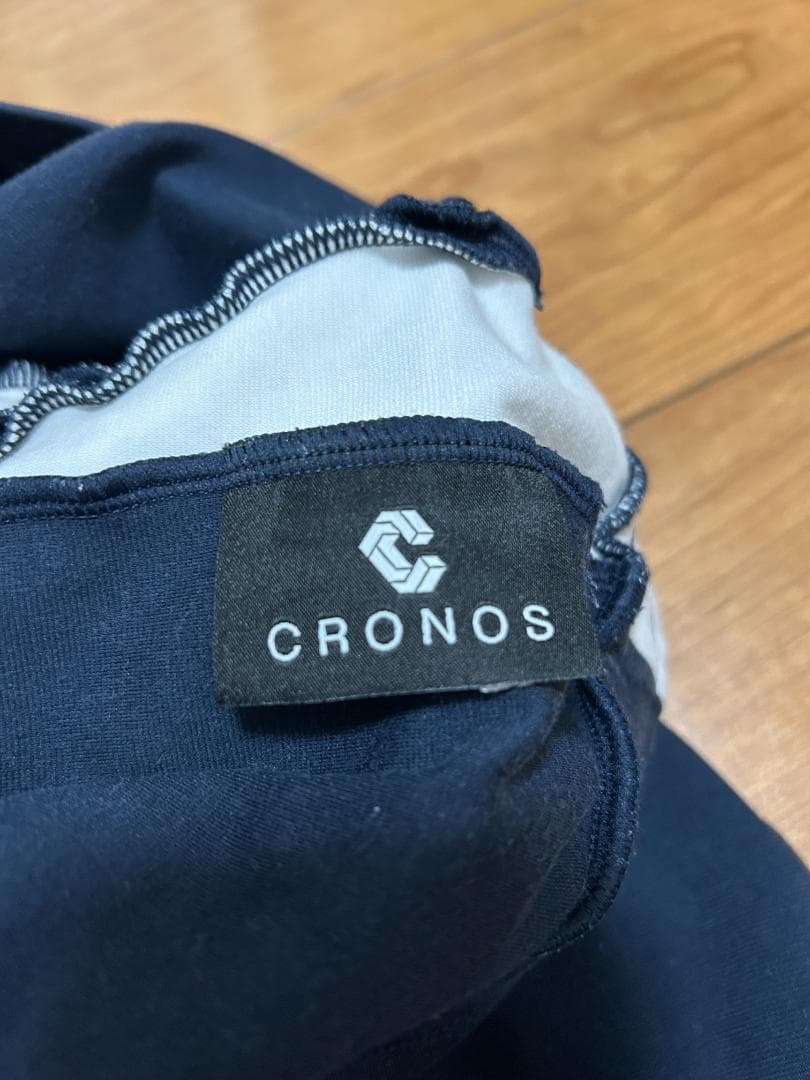 CRONOS ストレッチパンツ ネイビー