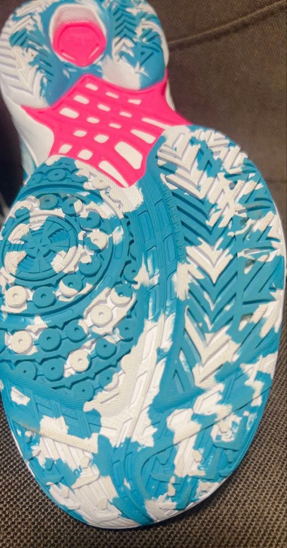 値下げ！Mizuno バドミントンシューズ 23.5cm ホワイト/ブルー
