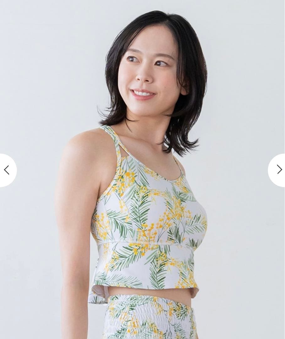 新品未使用【SUKALA】スプリングフラワーフレアブラトップ （M ミモザ）