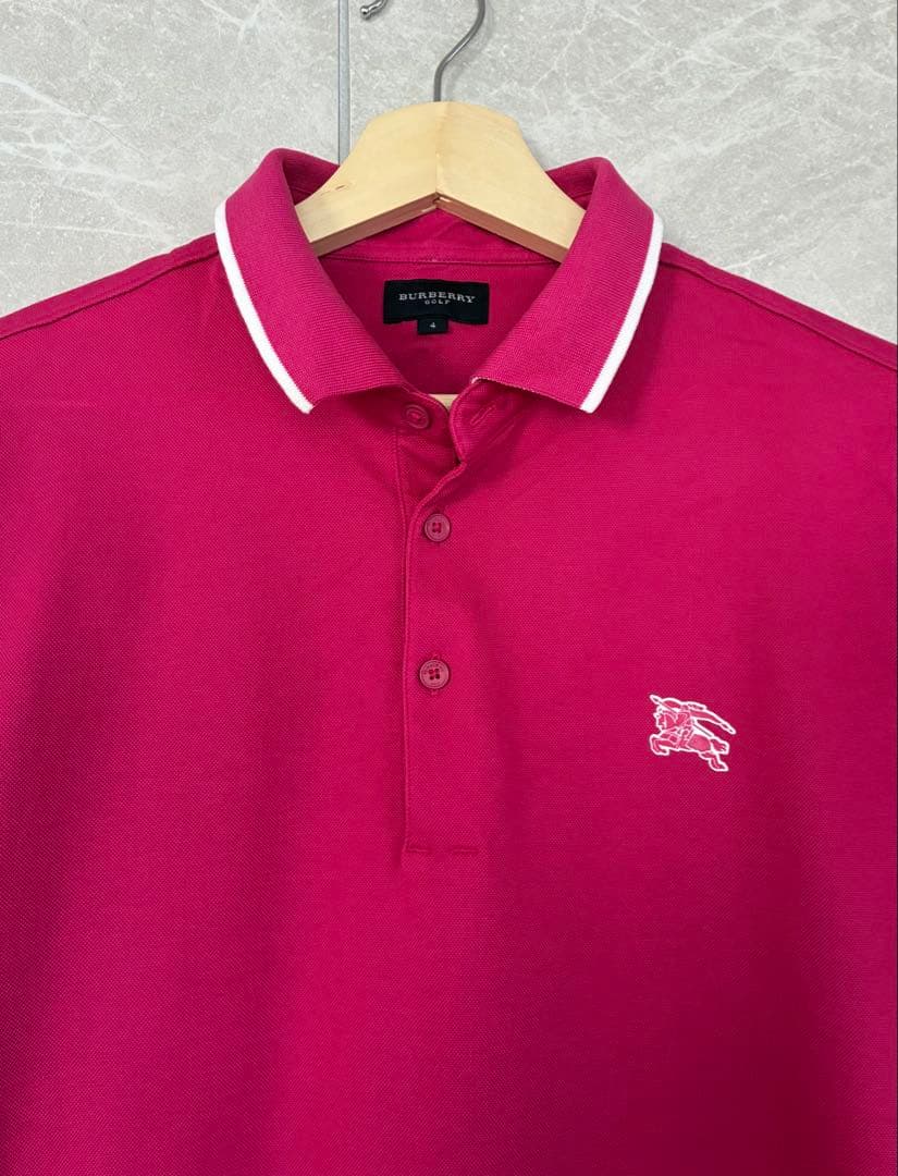 BURBERRY GOLF バーバリーゴルフ ポロシャツ ピンク 4