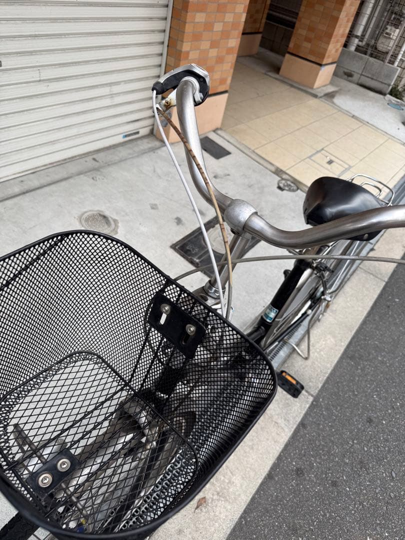 218 自転車 大阪市 【引取り限定】 27インチ 美品 変速付き