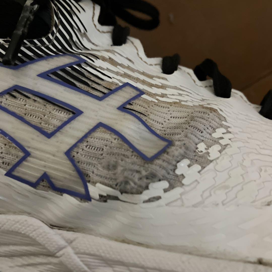 ASICS バレーボールシューズ ホワイト/ブラック/パープル