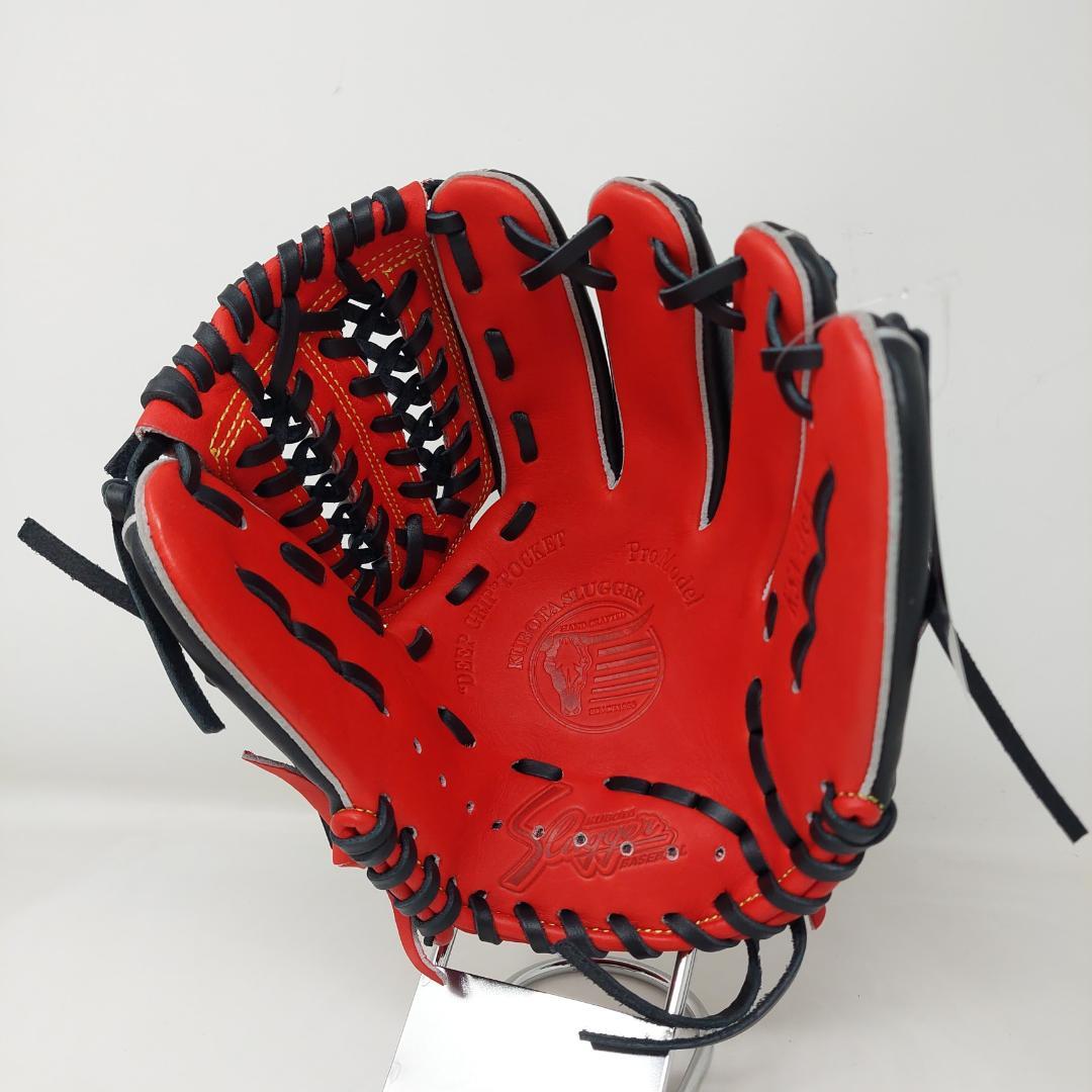 久保田スラッガー 少年軟式グローブ LT25-GJ4 J6A型 レッド×ブラック