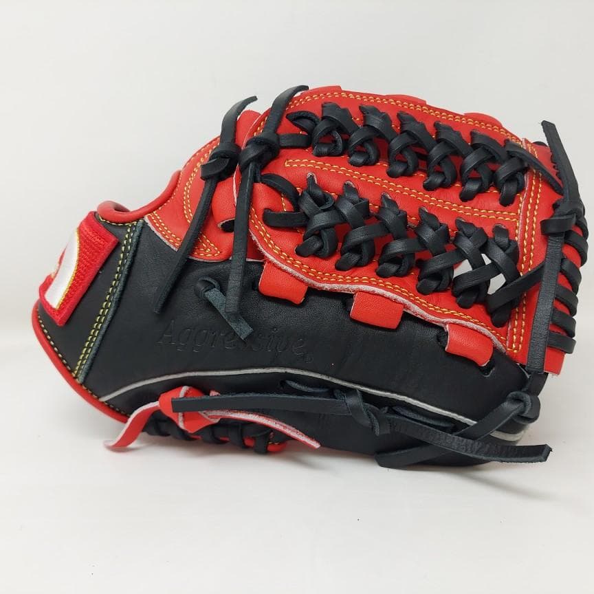 久保田スラッガー 少年軟式グローブ LT25-GJ4 J6A型 レッド×ブラック