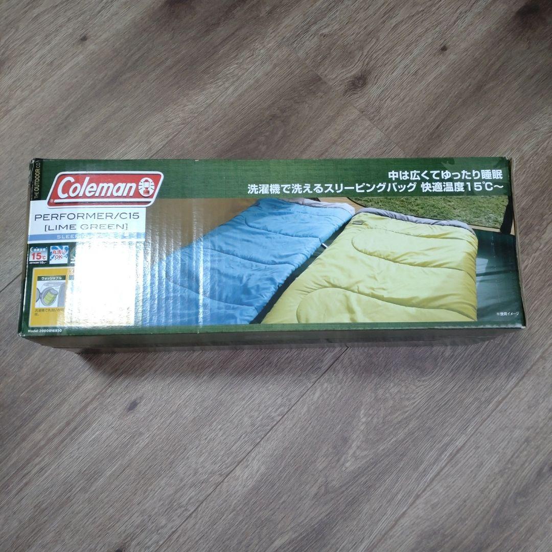 Coleman PERFORMER/C15 寝袋 (LIME GREEN)
