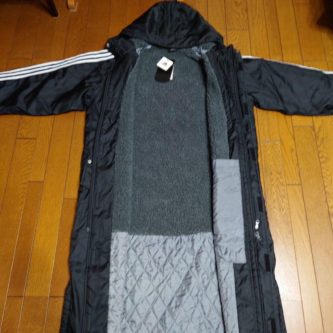 新品 メンズ Lサイズ adidas アディダス　ロングダウン ベンチコート