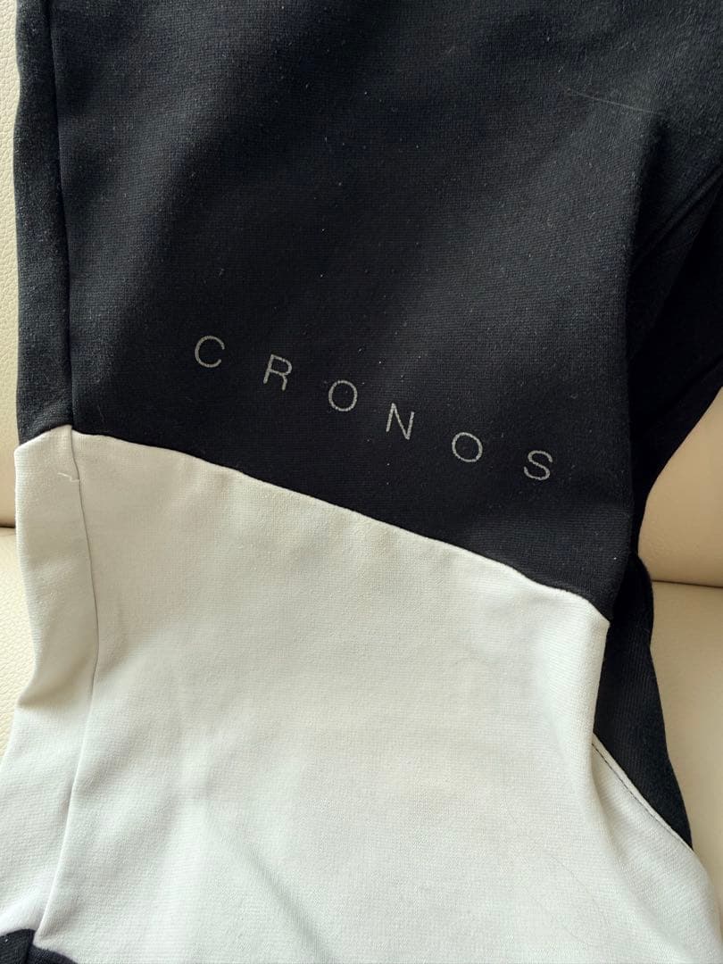 cronosクロノス　トレーニングウェア　ブラックジョガーパンツストライプL