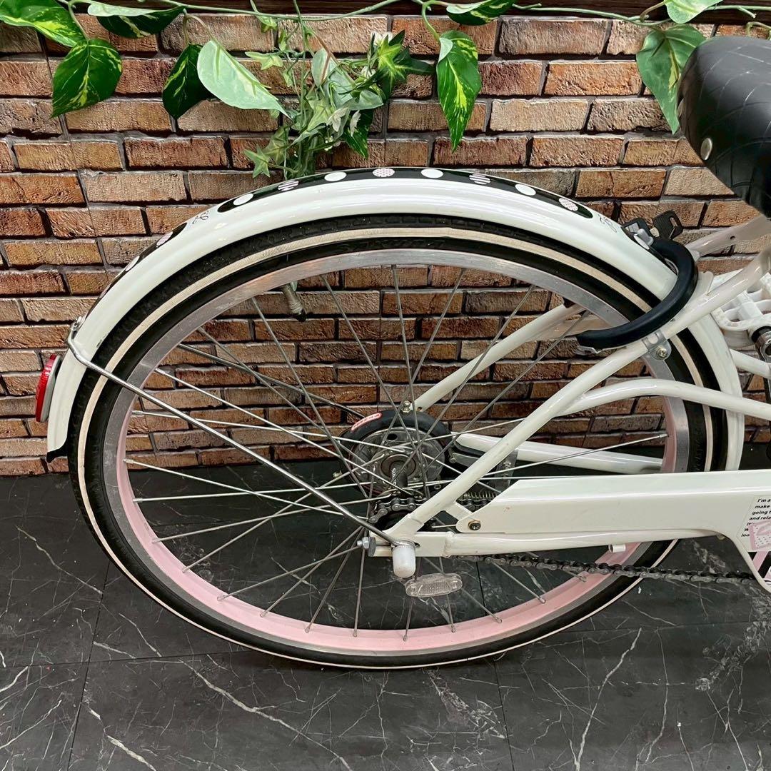 【134】子供用自転車 子供車 GIRLS LABO ホワイト 22インチ