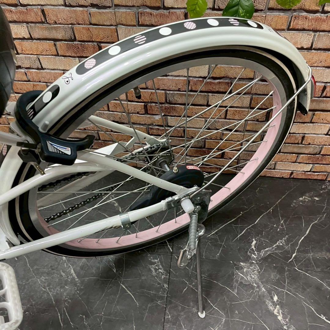 【134】子供用自転車 子供車 GIRLS LABO ホワイト 22インチ