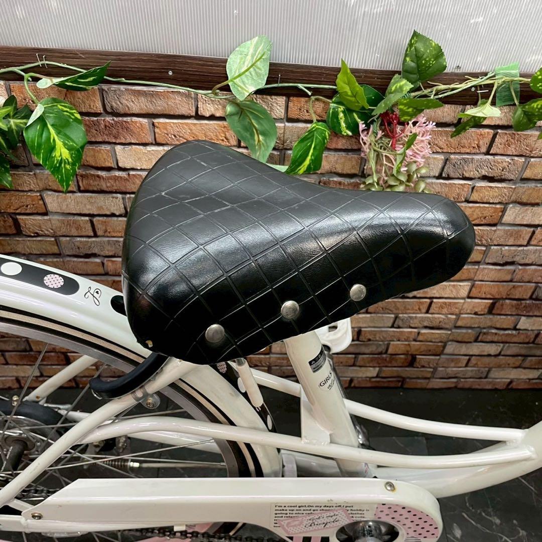 【134】子供用自転車 子供車 GIRLS LABO ホワイト 22インチ