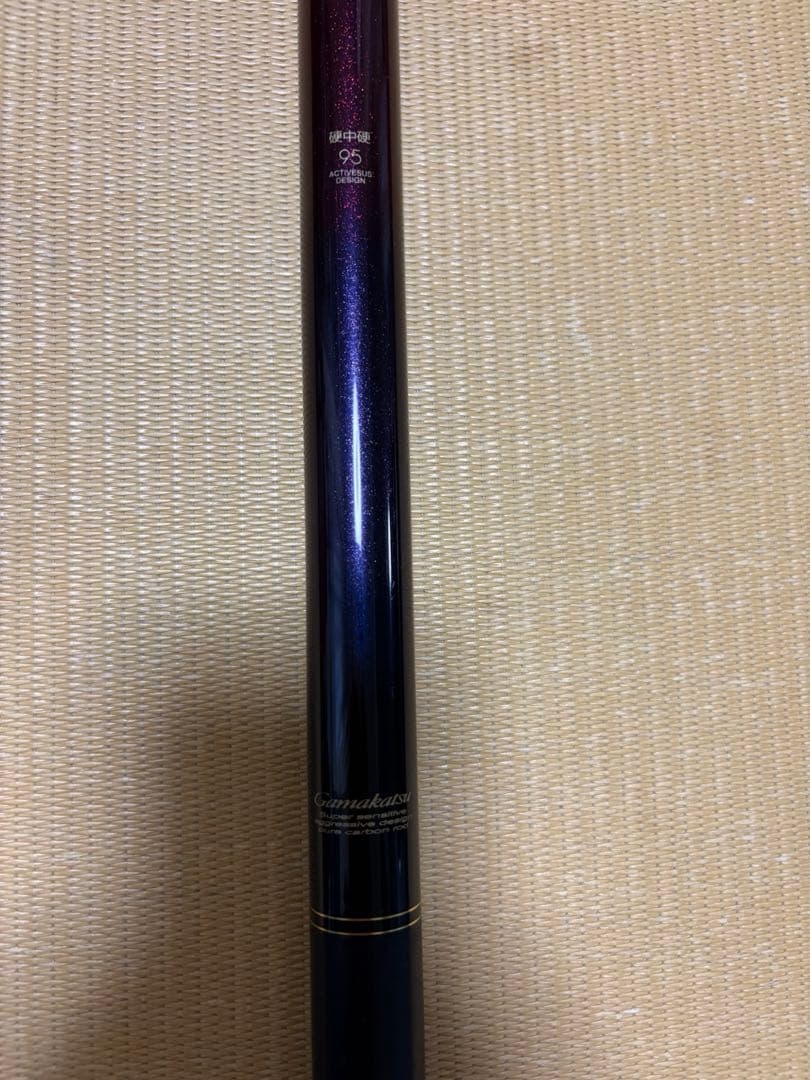 がま鮎　Pured 硬中硬　95 ガマカツ　竿　ロッド
