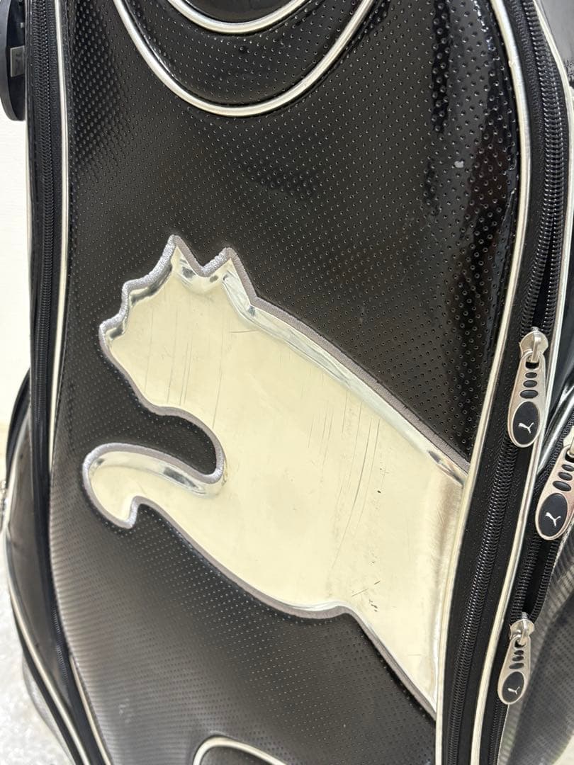 【状態良好】PUMA ゴルフバッグ ブラック　キャディバッグ