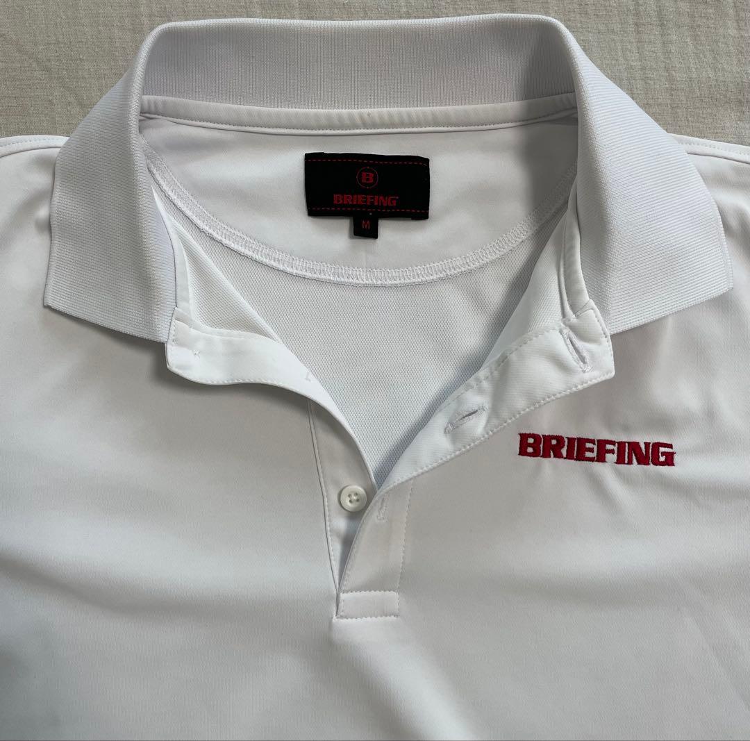 BRIEFING ブリーフィング 半袖ポロシャツ ホワイト Mサイズ