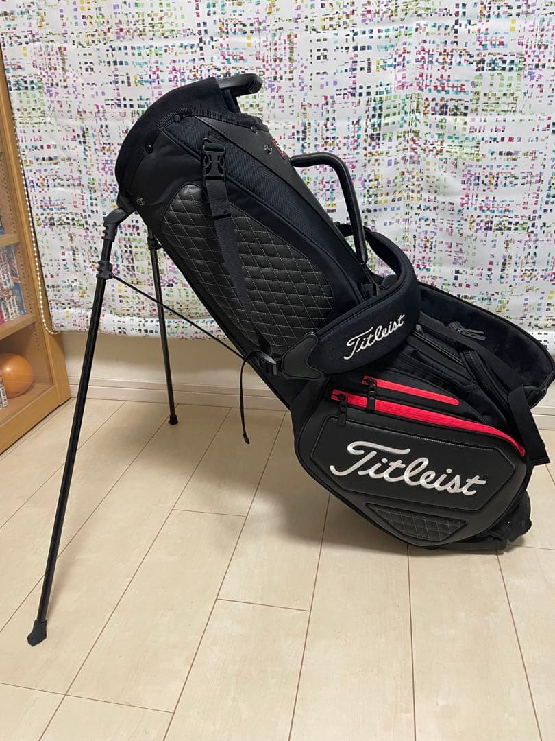 Titleist スタンドキャディバッグ ブラック/レッド