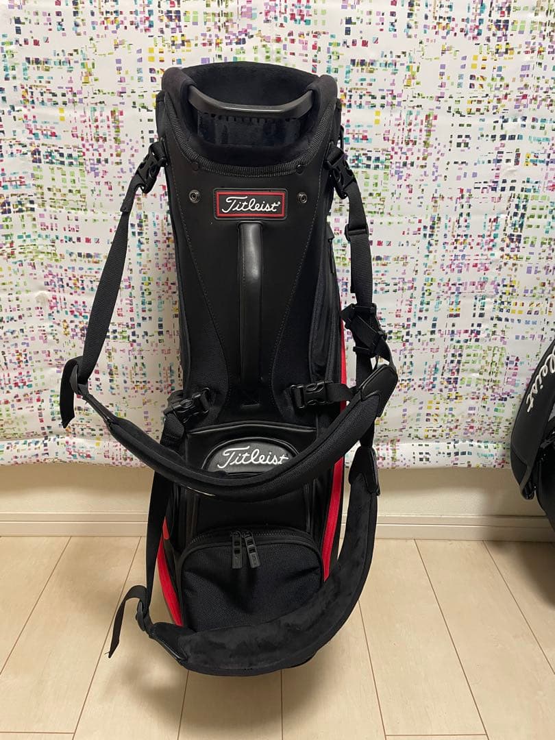 Titleist スタンドキャディバッグ ブラック/レッド