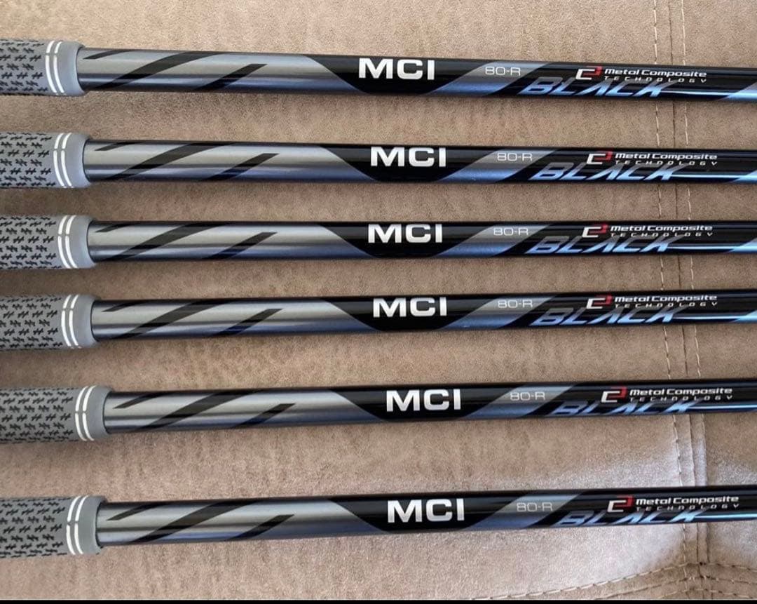 ミズノプロ120 アイアン#5〜#9、PW 6Sカーボンシャフトmci 80 R