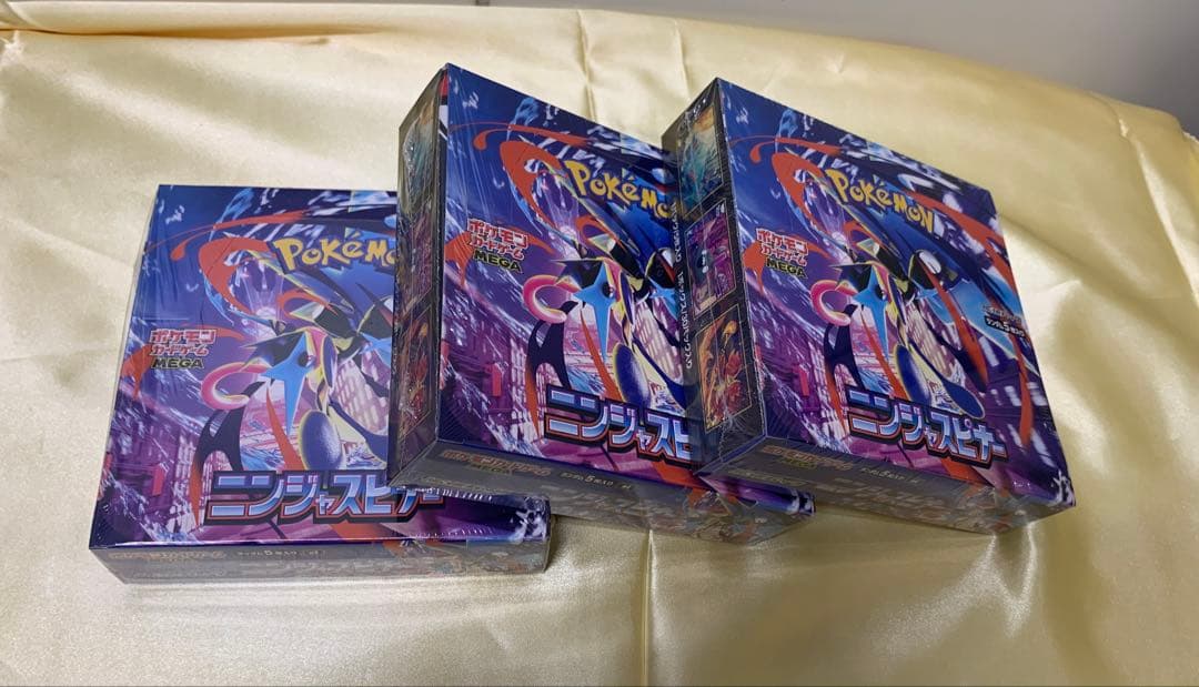 ポケモンカードニンジャスピナー3BOXシュリンク付き