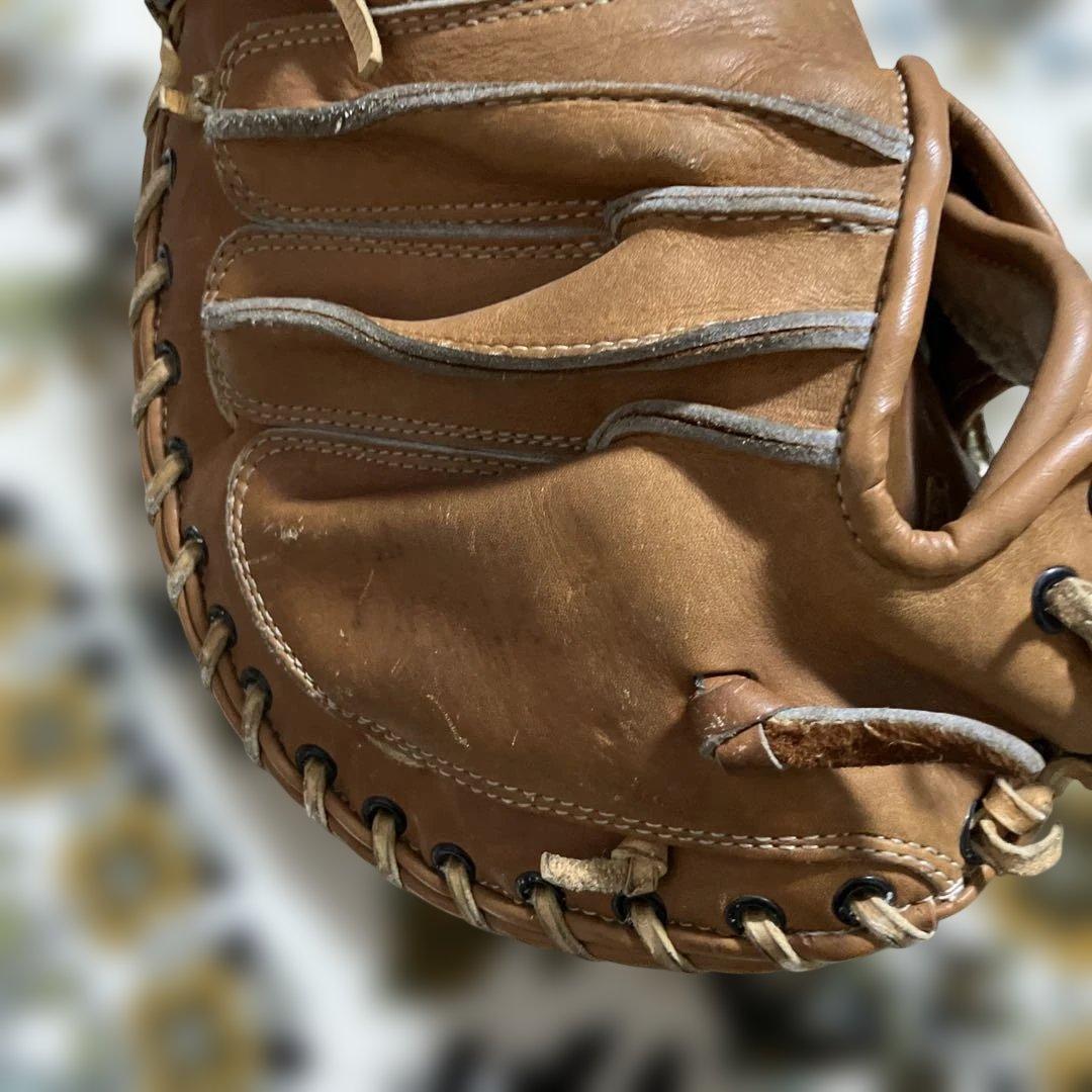 キャッチャーミット　SPALDING23-15 プロフェッショナルモデル　球付き