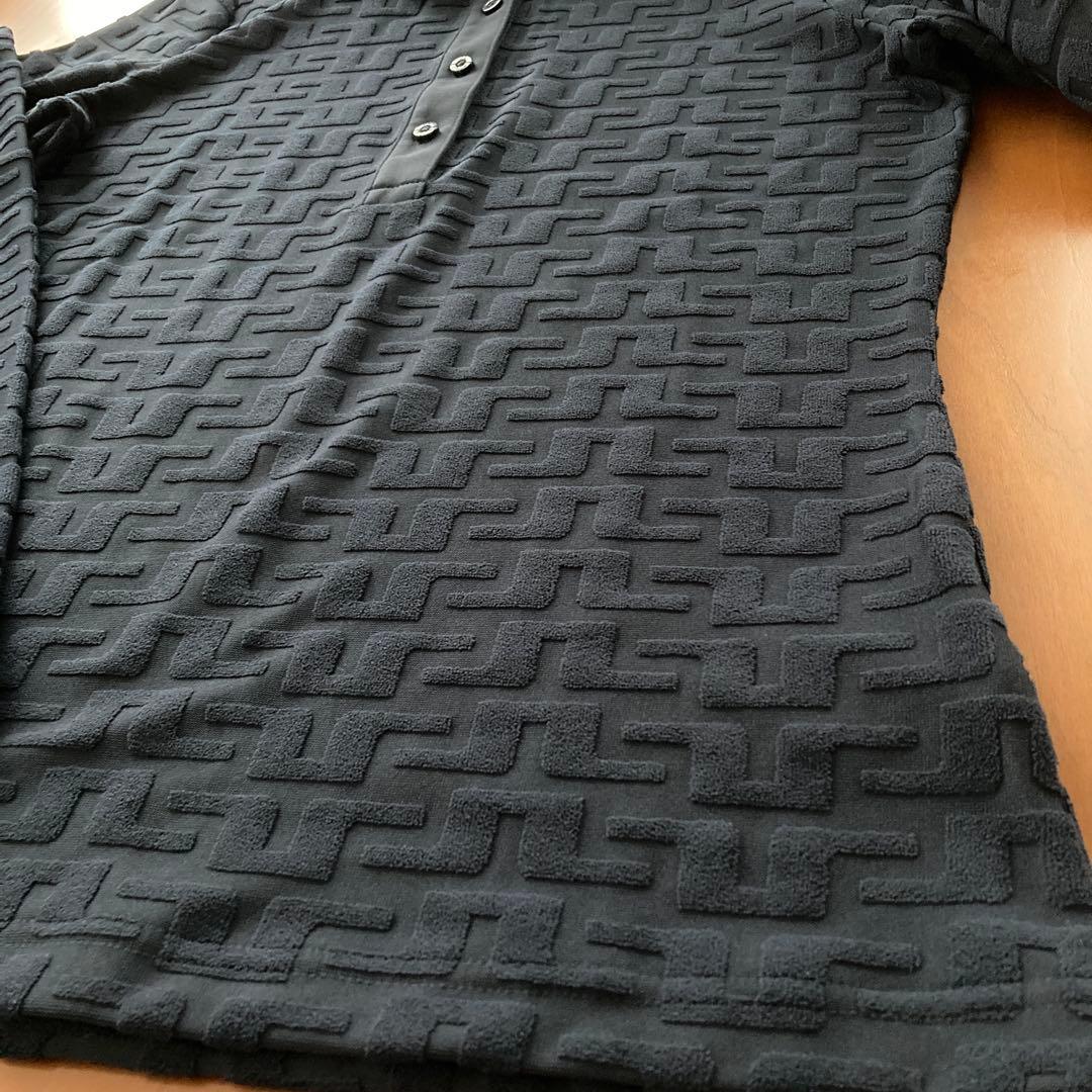 【新品】J.LINDEBERG レディースゴルフ長袖ポロシャツ ネイビー L