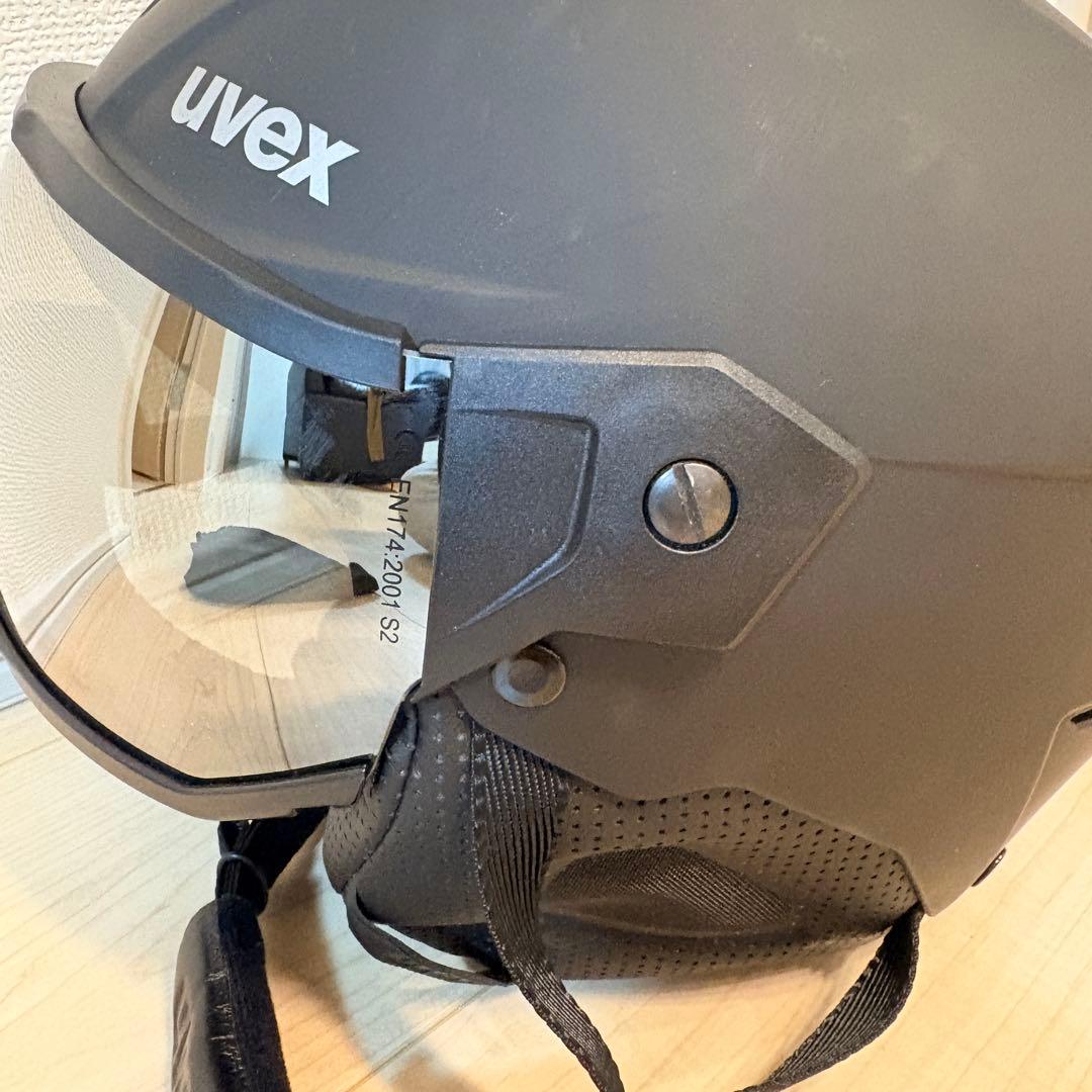 uvex ウベックス スキー スノーボード バイザーヘルメット ブラック