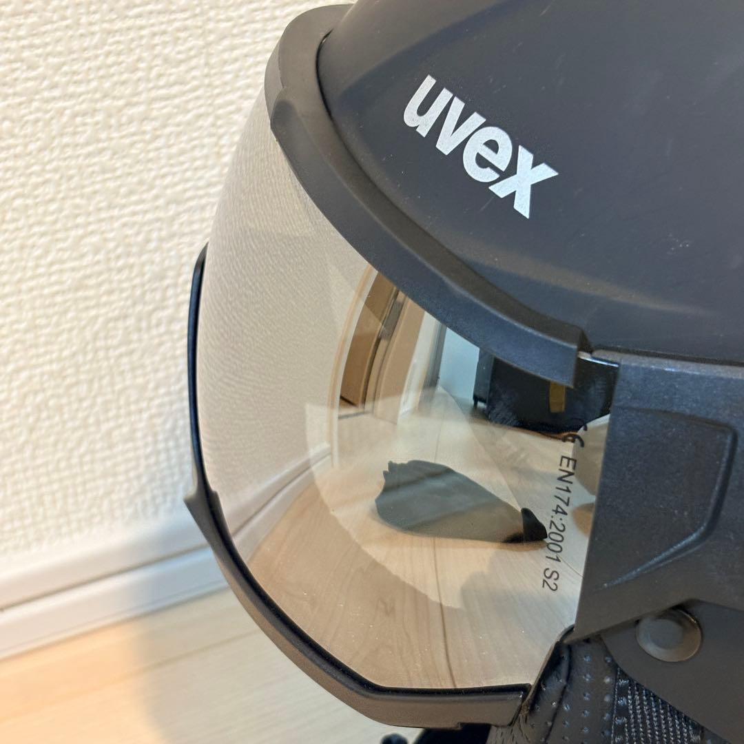 uvex ウベックス スキー スノーボード バイザーヘルメット ブラック