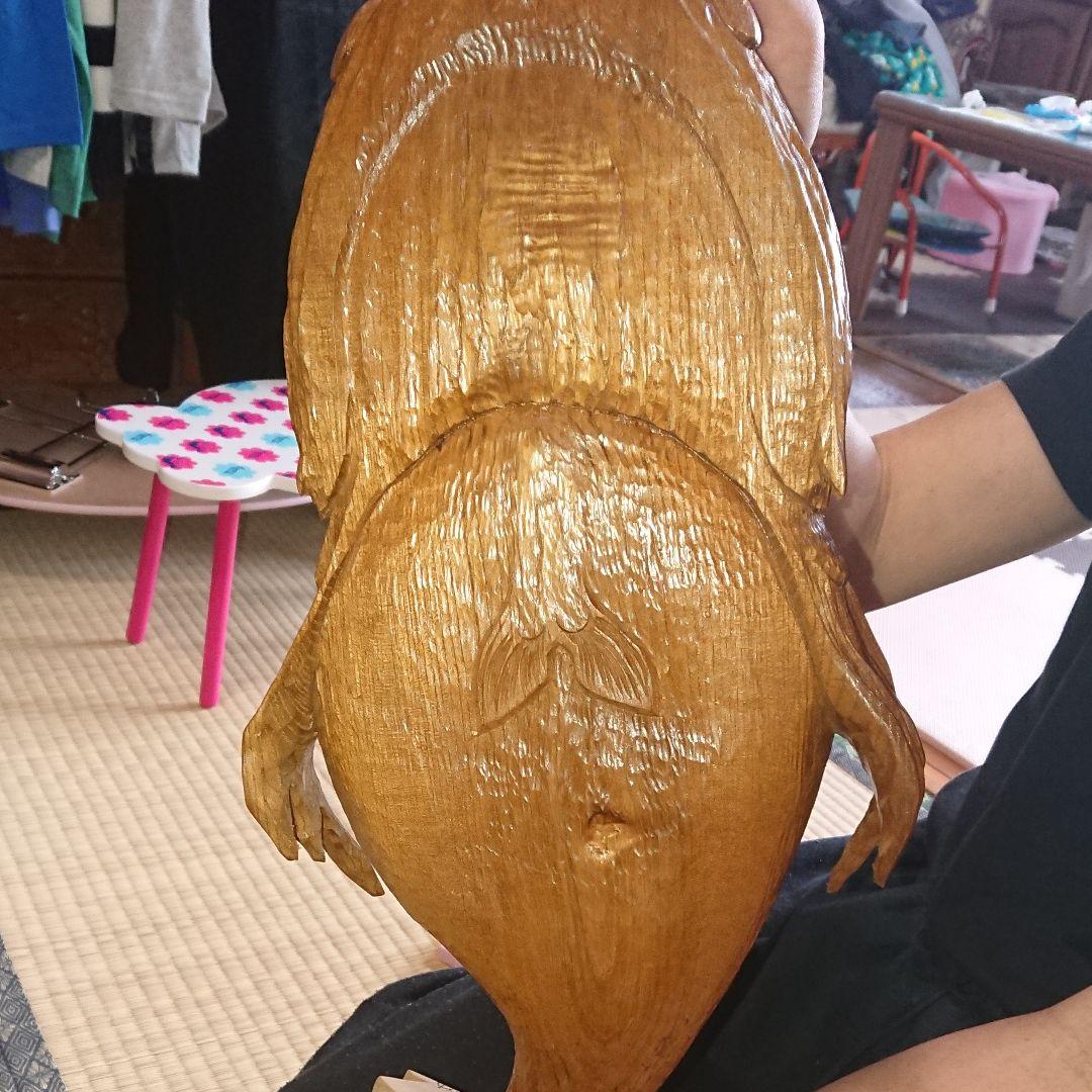 【ちびうー】カジカの木彫り