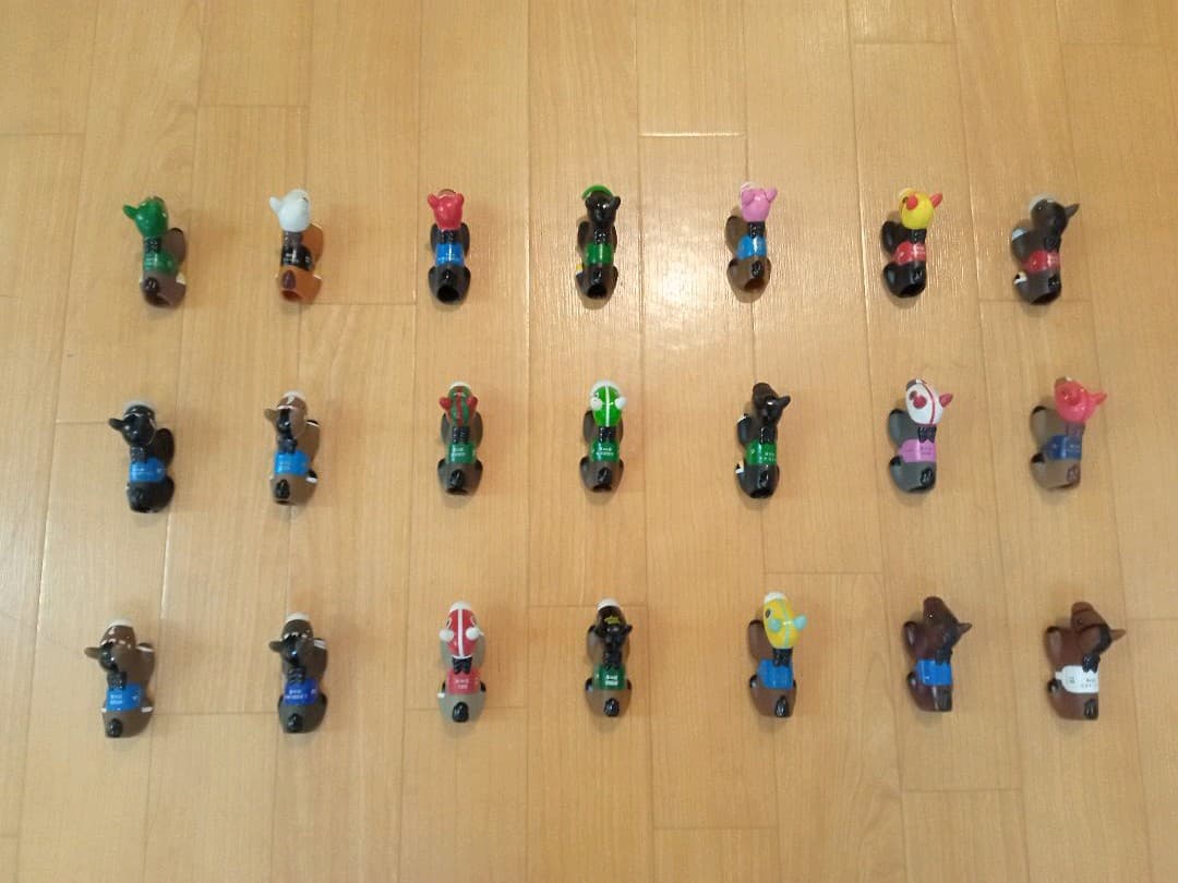 【希少】 競馬 フィギュア ソフビ人形 21頭