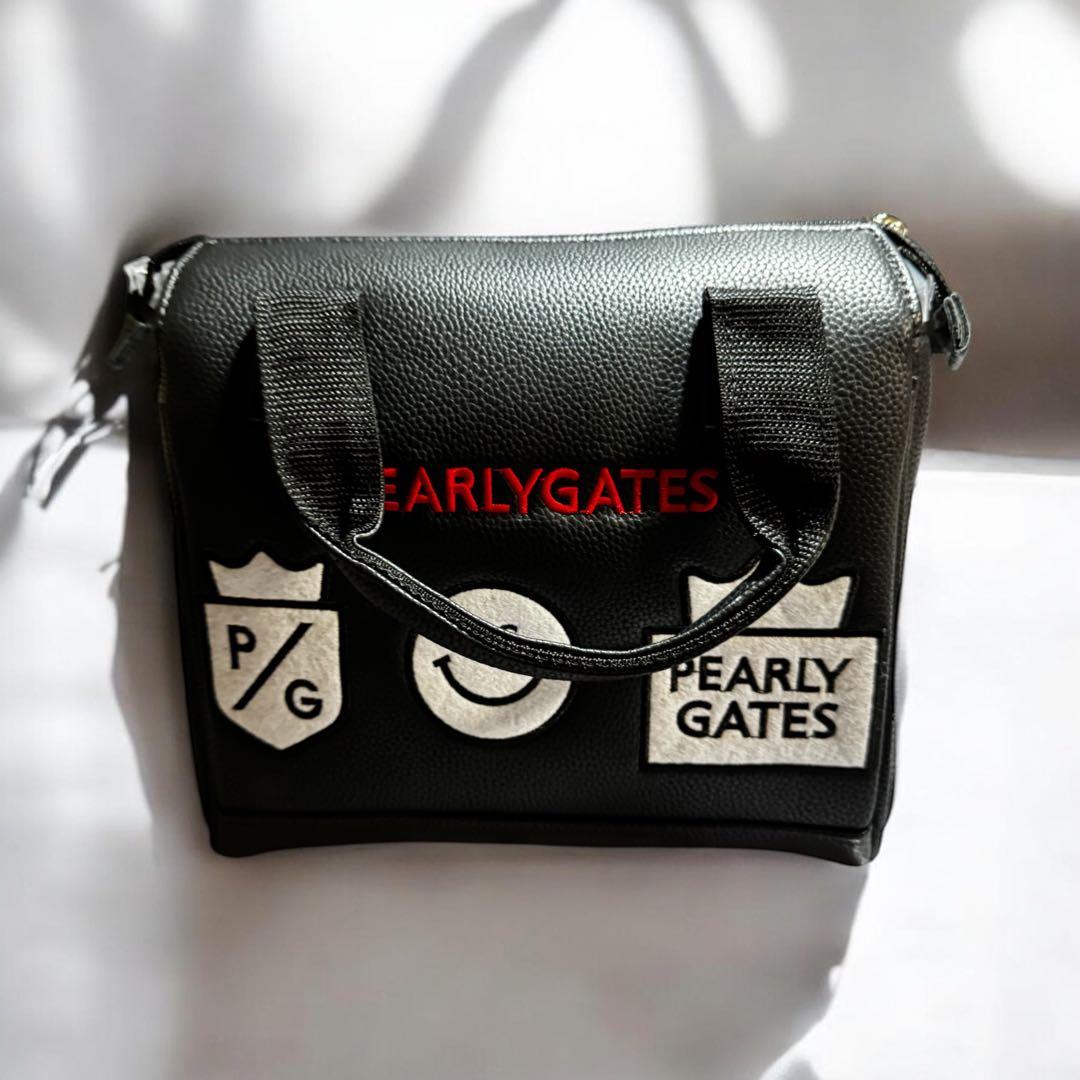 新品 パーリーゲイツ PEARLY GATES ハンドバッグ ブラック