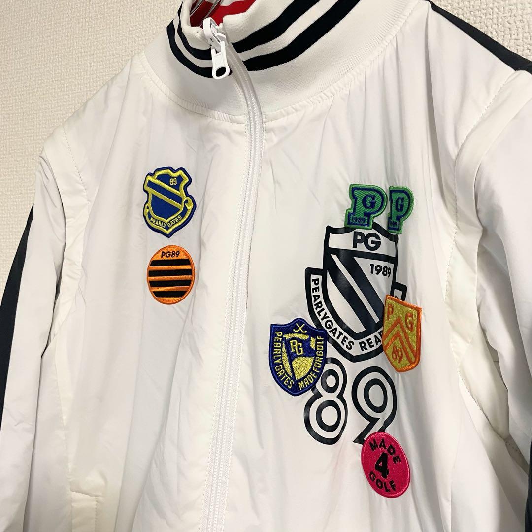 美品【PEARLY GATES/パーリーゲイツ】リバーシブル中綿4wayブルゾン