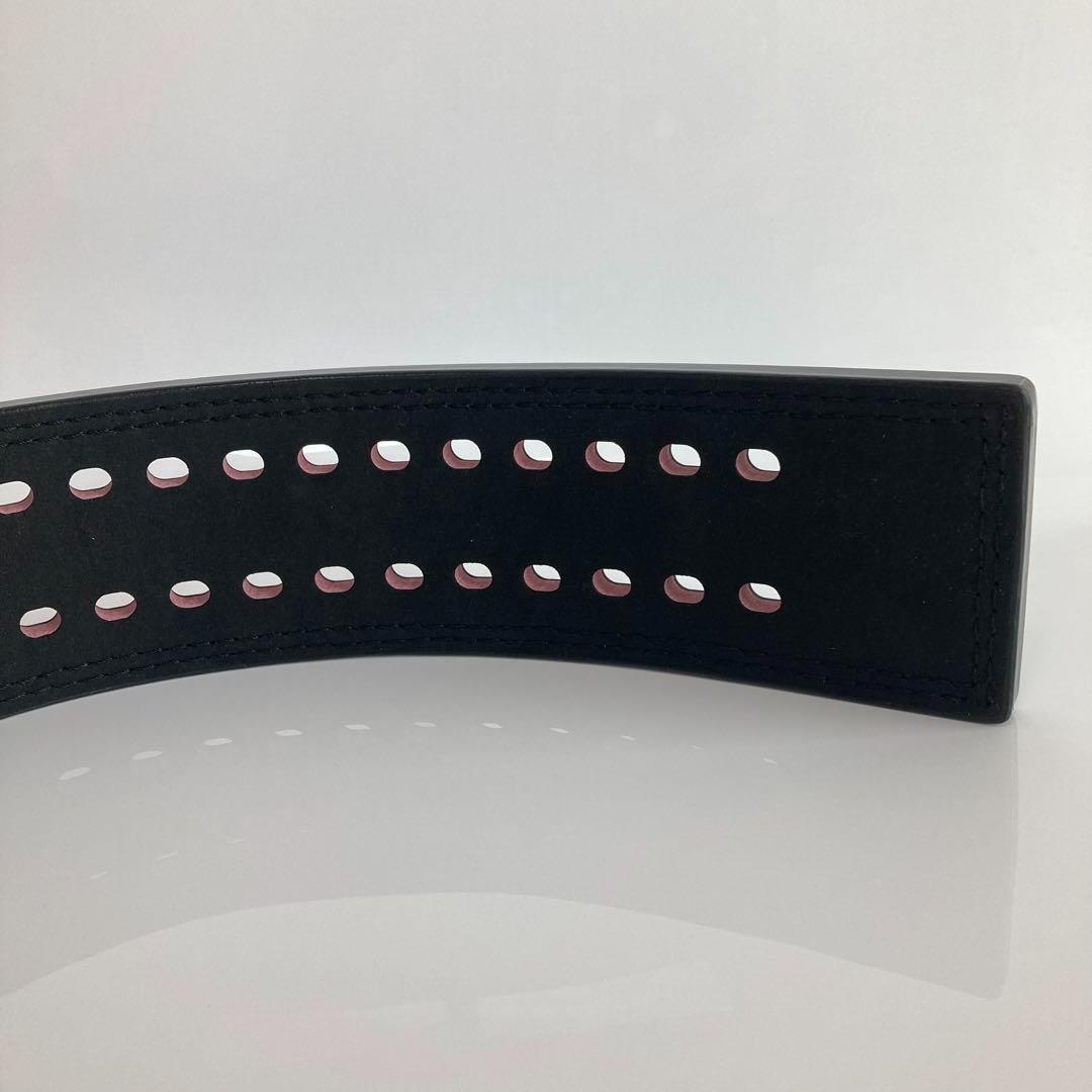 新品 パワーベルト レバーアクション Sサイズ ワンタッチ可変式　黒×シルバー