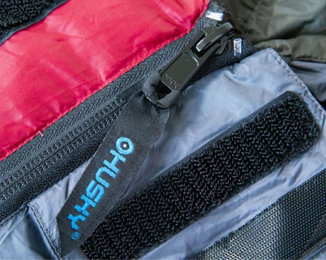 寝袋 シュラフ 封筒型 グースダウン 軽量 コンパクト Husky ハスキー