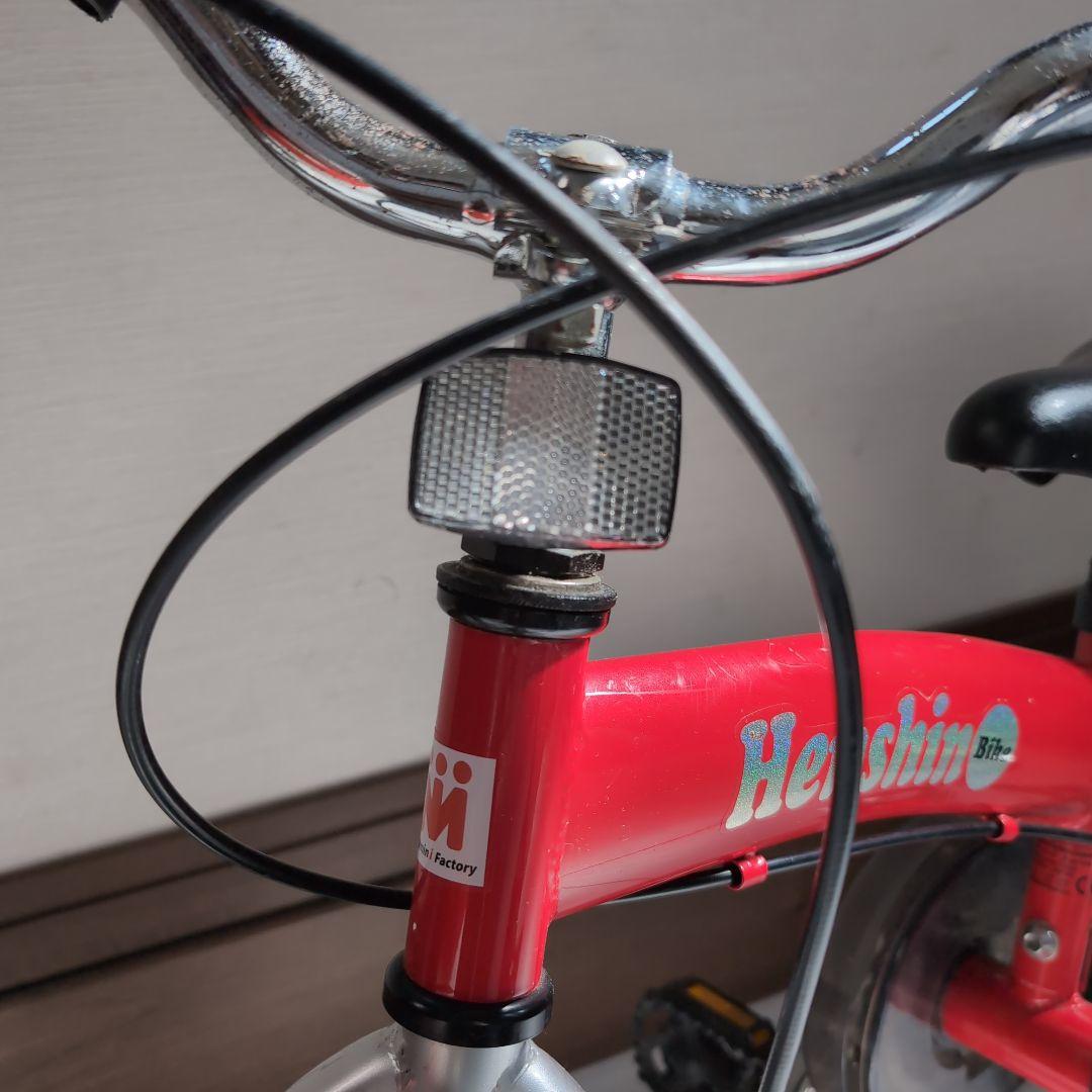 へんしんバイク初代henshin bike キッズバイク　レッド　スタンド付き