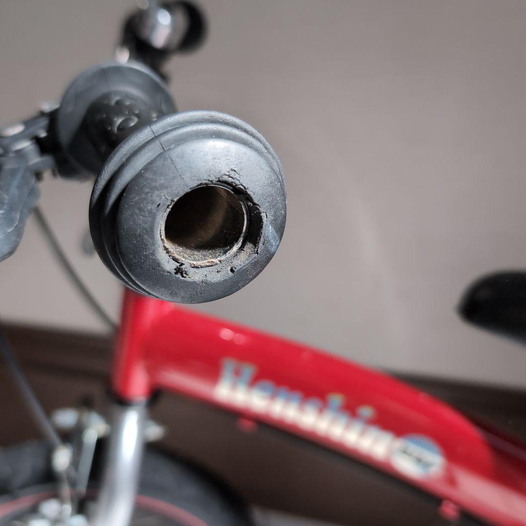 へんしんバイク初代henshin bike キッズバイク　レッド　スタンド付き