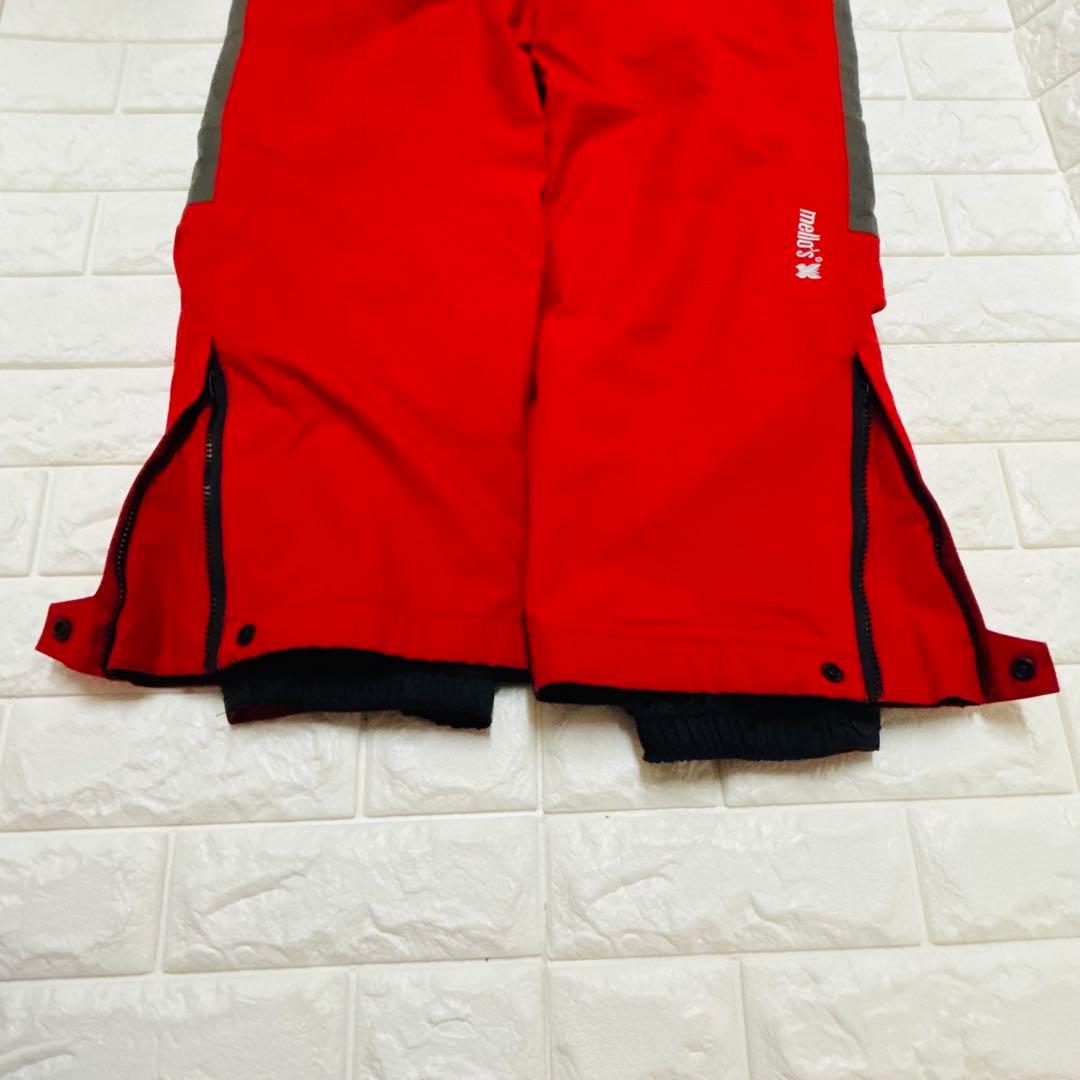 メローズ❤スノーパンツ S 赤グレー GORE-TEX 防水 スキー Y2K