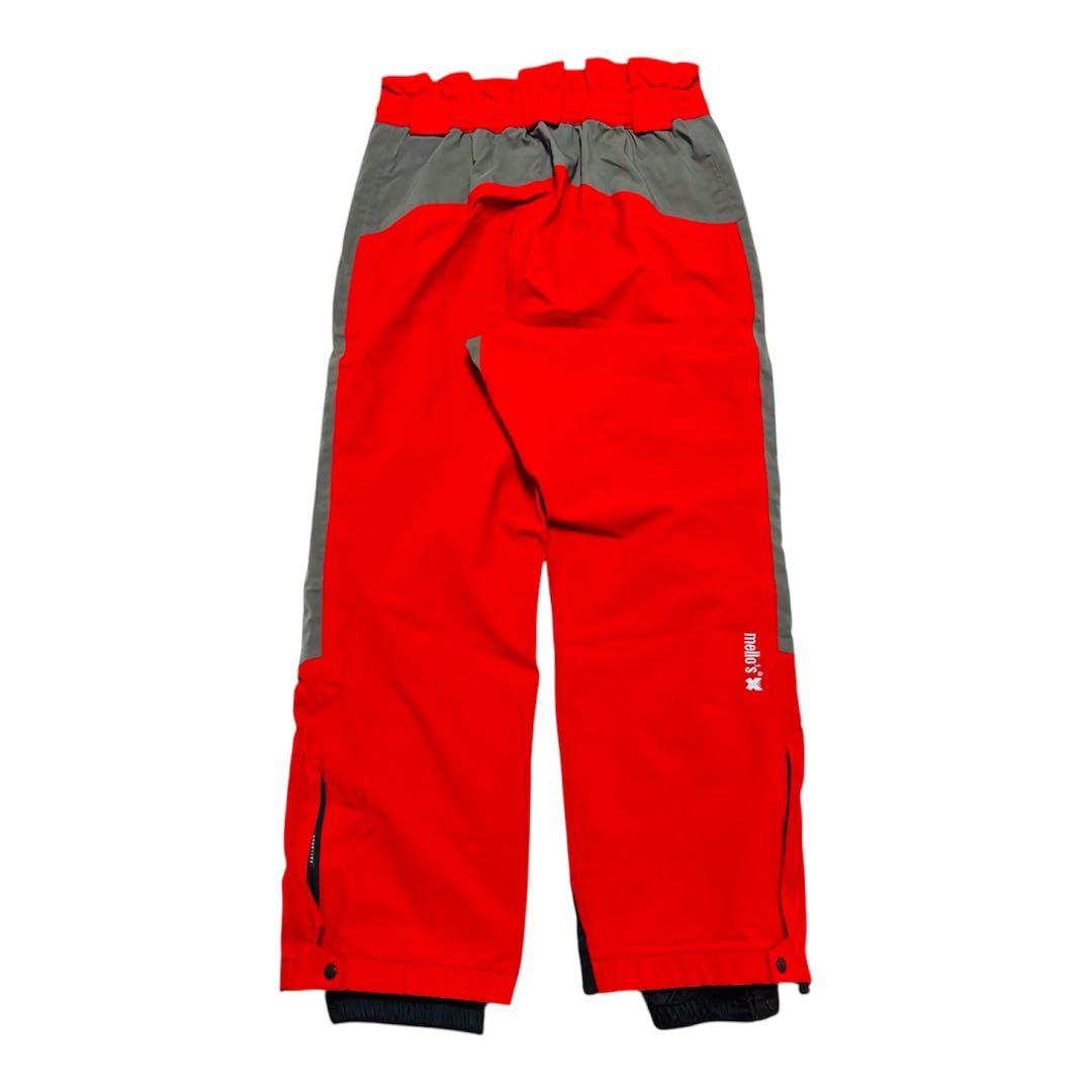 メローズ❤スノーパンツ S 赤グレー GORE-TEX 防水 スキー Y2K