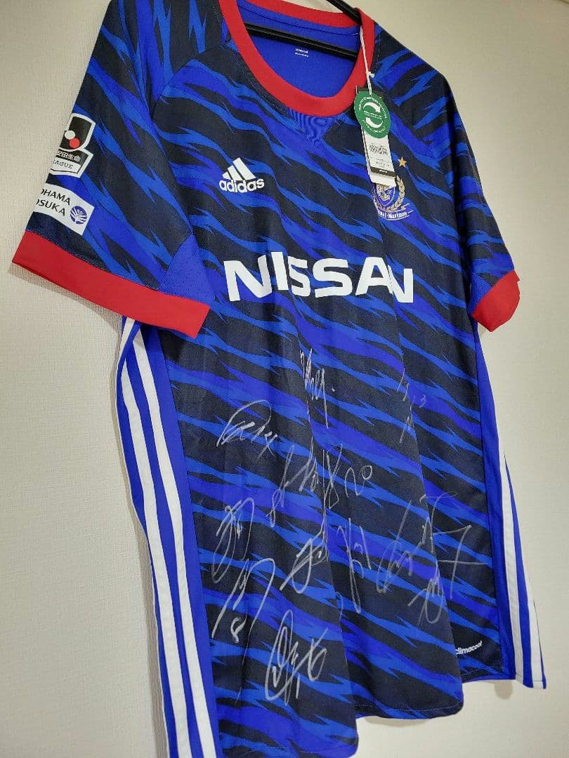 横浜 マリノス サッカー サイン ユニフォーム 新品 正規品 adidas