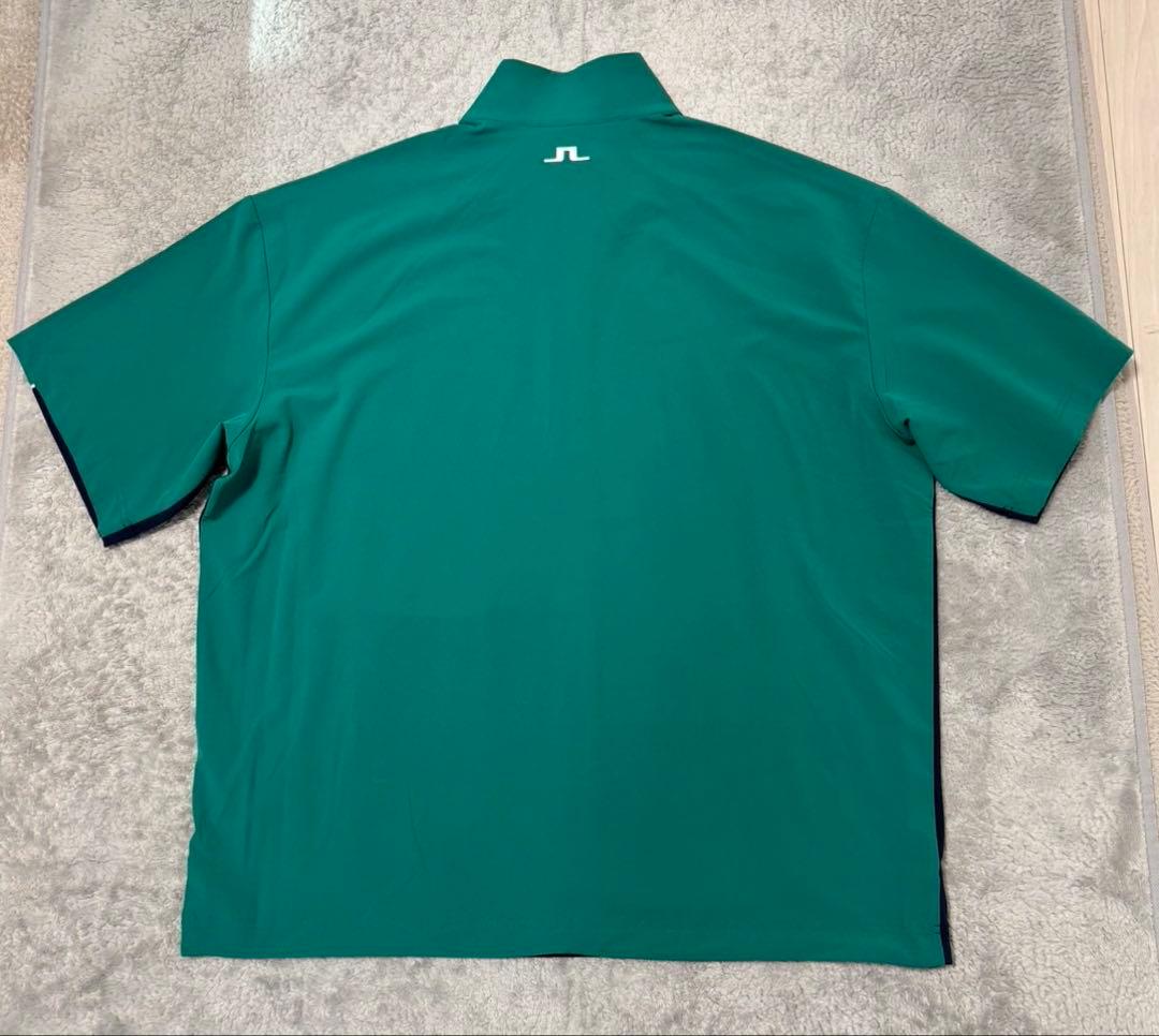 新品 J.LINDEBERG 半袖シャツ モックネック ハーフジップアップ L